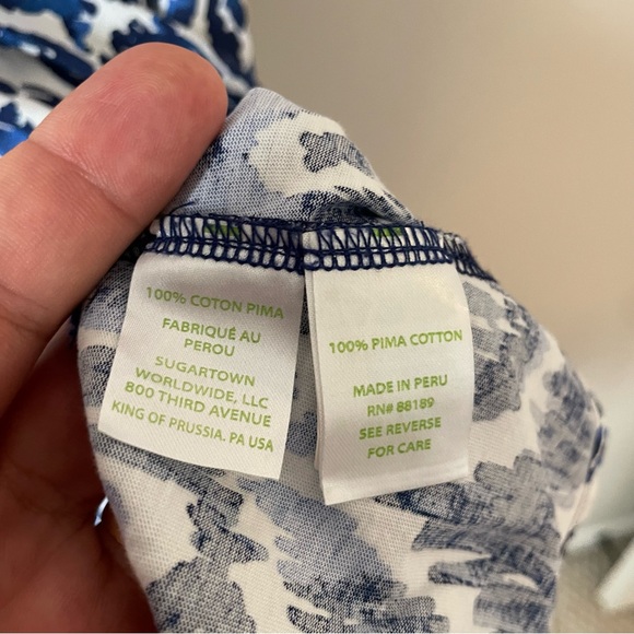 Lilly Pulitzer Hampton Tank Dress in Resort Navy Ikat Print S - Picture 12 of 12